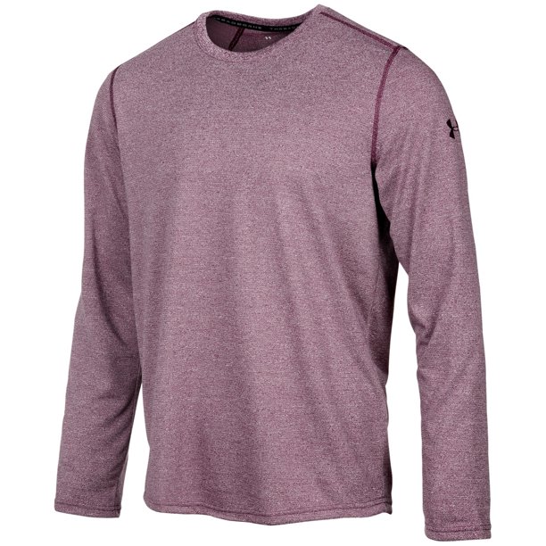 Under Armour Threadborne - Camiseta básica para hombre, color morado, XL