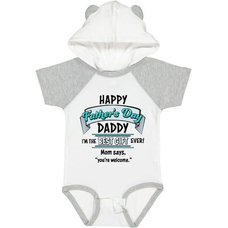 

Inktastic Happy Father s Day- Best Gift Ever Gift Baby Boy or Baby Girl Bodysuit