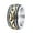 Gold, variant on Vintage Mens Stainless Steel Domineering Totem Circle Ring Size 7-15-8-Silver