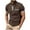 Brown, variant on DDAPJ pyju Henley Shirts for Men Short Sleeve 3 Button T Shirt Slim Fit Casual Business Work Shirts Contrast Collar Pocket Tees Limited Time Sales Brown M
