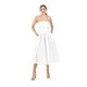 thumbnail image 4 of Vestido Strapless de corte midi Roman Fashion /Juvenil, 14387 (Blanco) blanco M, 4 of 5