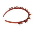 thumbnail image 1 of Qarigey Banda para el cabello Diadema de plástico Mujer Peinado Clip Chica Peluquería Accesorio Joyas, Negro Accesorio para el cabello marrón, 1 of 6
