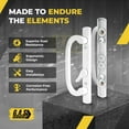 thumbnail image 4 of 8.5" Legacy Sliding Patio Glass Door Offset Handle Set - Sash Controls 2265 WITH Mortise Lock 45° for Replacement Fits 3-15/16” Screw Hole Spacing and 1-1/4" to 2-1/4" Door Thickness, 4 of 7