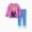 Mauve, variant on Disney Princess Toddler Girls Ruffle Sweatshirt and Leggings Moana Graphic Teal Outfit 2-Piece Set 3-4Y
