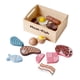 thumbnail image 3 of Juego de alimentos de madera para niños, juego de comida de imitación, con caja de almacenamiento, juego de simulación, juguetes de cocina, juego de, 3 of 9