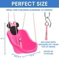 thumbnail image 3 of Disney Minnie Mouse 2-in-1 Outdoor Swing by Delta Children – for Babies and Toddlers – Full Bucket Seat, 3 of 13
