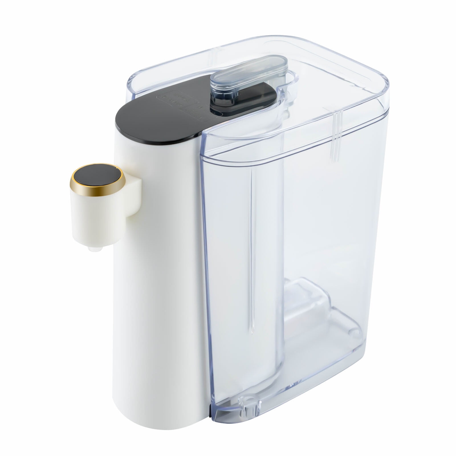 1200ml Cold and Hot Water Dispenser Top Loading Small Water Cooler Dispenser White 110V 1500W 8.15*4.88*7.8 in for A Kitchen, Bedroom, Office, Hall