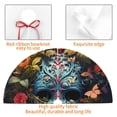 thumbnail image 4 of Sikiie Butterfly Flower Skull A 30-48 inches {designName} Print Christmas Tree Skirt Snowman Xmas Tree Skirt with Edge Christmas Decorations for Holiday Party48", 4 of 7