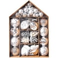 thumbnail image 2 of POINTERTECK 70Pcs Christmas Tree Ornament Set Christmas Ball Ornament Hanging Christmas Tree Baubles Reusable Xmas Tree Ornament Christmas Tree Decoration for Holiday Christmas, 2 of 11