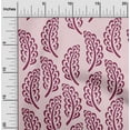 thumbnail image 1 of oneOone Cotton Silk Dark Magenta Fabric Leaves Block Quilting Supplies Print Sewing Fabric By The Yard 42 Inch Wide, 1 of 4