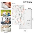 thumbnail image 6 of Yayeee 2 Pack Hand Towels for Bathroom 100% Cotton 16" x 28" Soft Absorbent Kitchen Towel, Green Garden Pattern, 6 of 7
