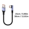 thumbnail image 4 of Lerpwige Short USB to Type C Charging Cable 6A Rapid Power Delivery Wire Line 15/30cm, 4 of 7