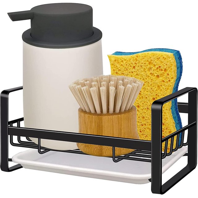 Organizador de fregadero de cocina CHAO soporte para esponja bandeja escurridora para fregadero