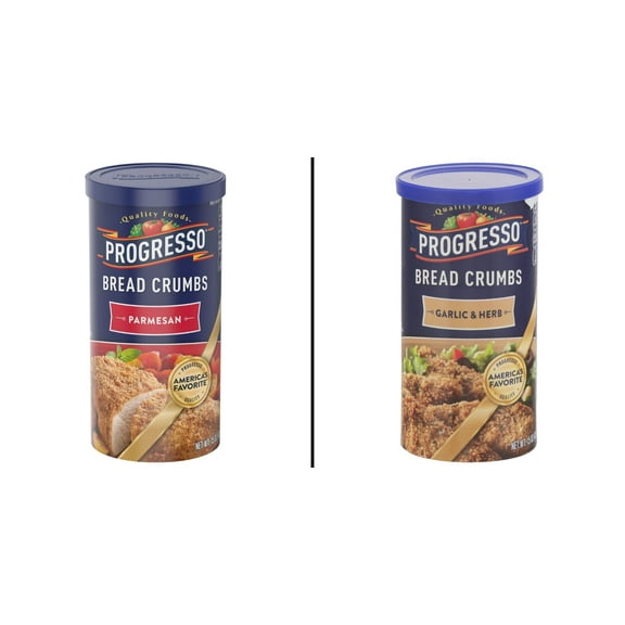 Progresso Parmesan Bread Crumbs 15 oz & Progresso Garlic and Herb Bread Crumbs 15 oz