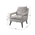 thumbnail image 3 of Uttermost Obrien Coastal Fabric Foam and Wood Armchair in Gray, 3 of 9