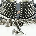 thumbnail image 3 of Flmtop 100 Pcs Pointes de Cône Argentées Punk 9.5mm Clous à Visser Rivets Cool pour Bricolage, 3 of 10