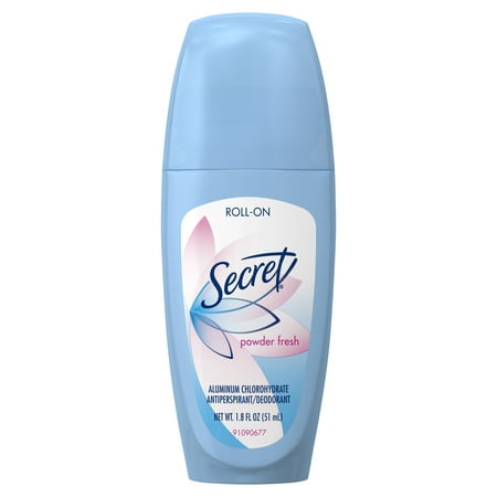 (2 pack) Secret Roll On Antiperspirant and Deodorant, Powder Fresh, 1.8 fl (Best Roll On Deodorant For Women)