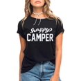 thumbnail image 1 of YourTops T-Shirt de Campeuse Heureuse pour Femmes (US 2TG, 1-Black), 1 of 2