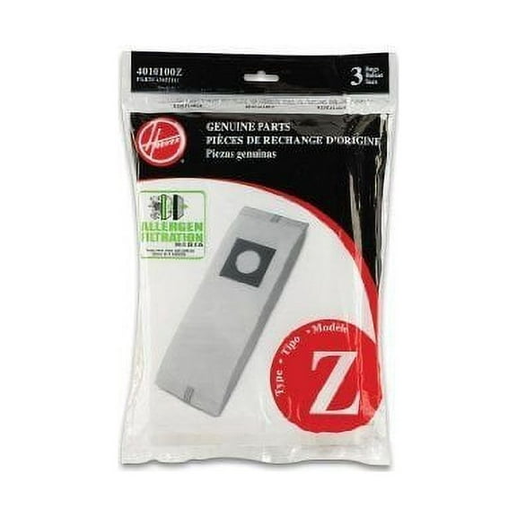 Replacement Part For Hoover Type Z Allergen Bag (3-Pack), 4010100Z