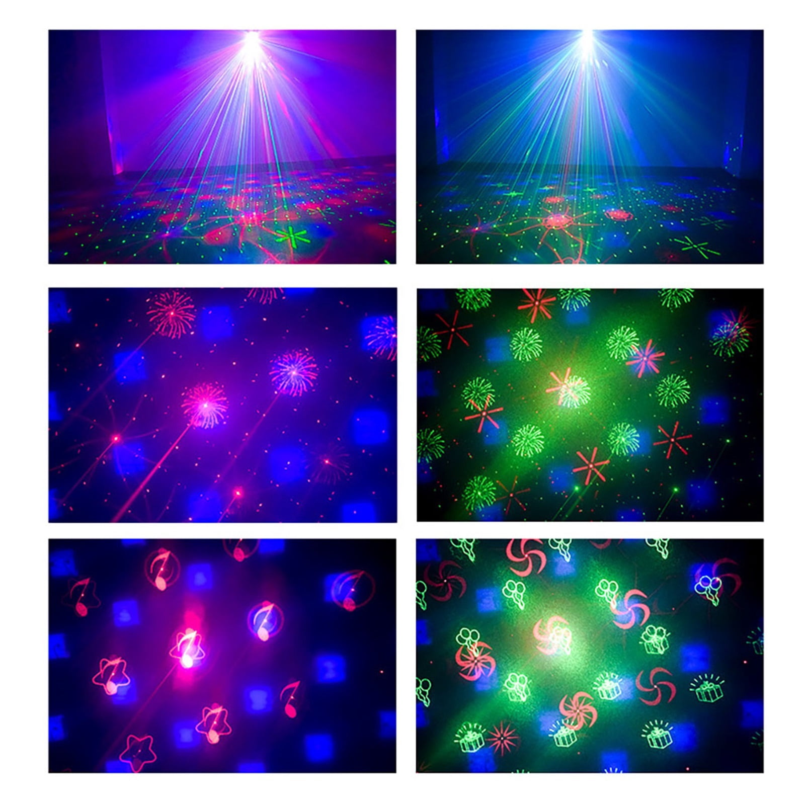 RGB Disco Lights Voice-activated DJ Bar Stage Lights Family Party Lights Wedding Christmas Halloween Decorative Lights