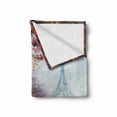 thumbnail image 2 of Art Soft Flannel Fleece Blanket, Eiffel Tower View from Seine River in Autumn Romantic Paris Day in Fall Cityscape Print, Cozy Plush for Indoor and Outdoor Use, 50" x 60", Multicolor, by Ambesonne, 2 of 6