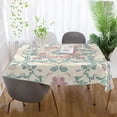 thumbnail image 5 of DEIARA Rose Red Boho Pattern Square Tablecloth 60×108in Polyester Fabric Tablecloth Washable Dust Resistant Wrinkle Resistant, 5 of 9