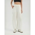 thumbnail image 2 of High Waist Elastic Waist Pocket Relaxed fit Pants, 2 of 6