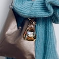 thumbnail image 6 of Keychain Cute Kawaii Anime Cool Keychains for Backpacks Space Keychains Metal Bear Schoolbag Night Light Keychain Pendant Ambient Light Keychain Catch Machine Gift, 6 of 6