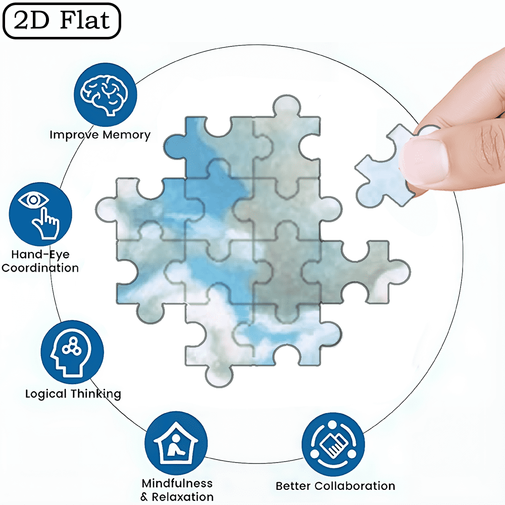 A Box of (1000pcs) Adult Puzzles, Character Landscape Theme, High Difficulty, Suitable for Adults, Family Entertainment.29.4*19.6 in