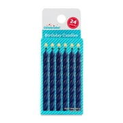 Blue Spiral Birthday Candles, 24 Count, by Way To Celebrate