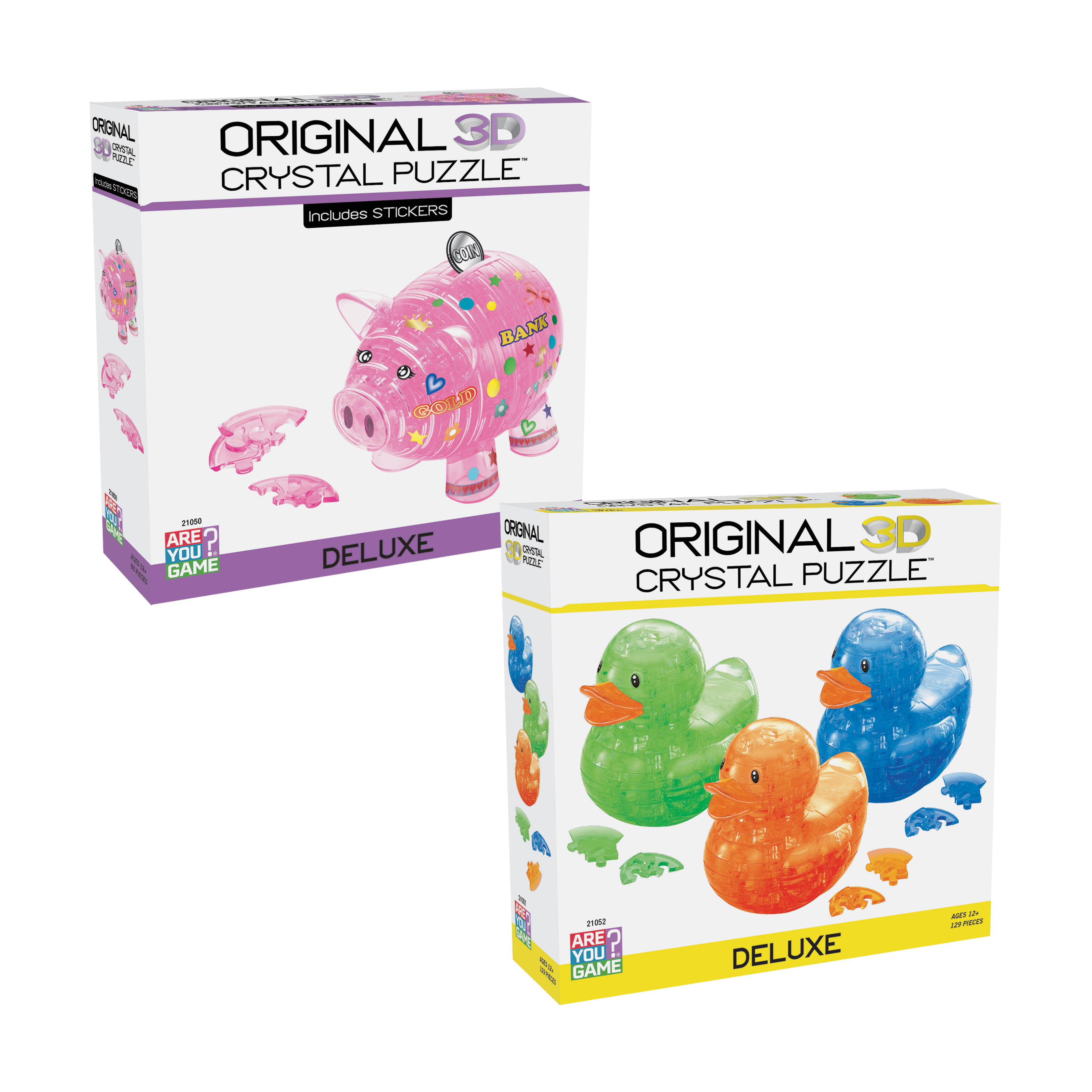 AreYouGame.com 3D Crystal Puzzle - Neon Farm Collection: 222 Pcs