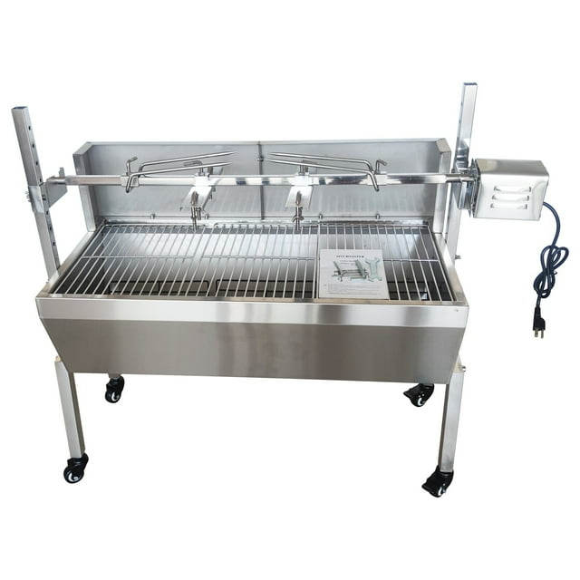 46" Rotisserie Barbecue Grill Charcoal BBQ Roaster Electric Grill Outdoor Barbecue Tools 110V