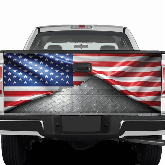 Lotusprinthandmade America Flag Patriotic Tailgate Wrap 2 Sizes (24"x58") – USA Patriotic Wrap