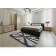 thumbnail image 5 of Ahgly Company Machine Washable Indoor Rectangle Transitional Dark Gray Area Rugs, 6' x 9', 5 of 7