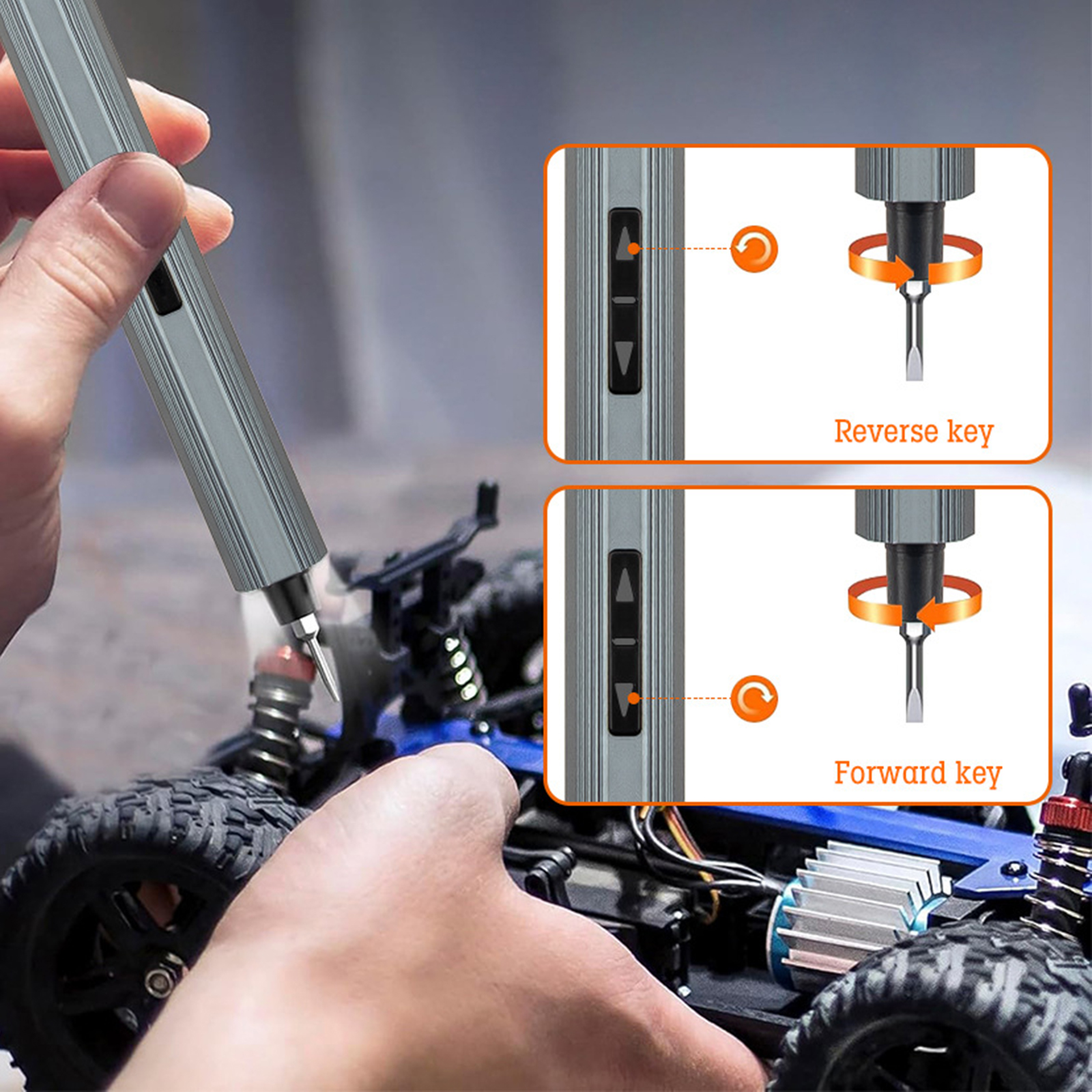 48 in 1 Electric Screwdriver Set Power Tool Screw Driver Bits with LED Light for Phone Glasses Watch PC Camera