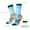 thumbnail image 4 of Silaia Bluey Print Adult Socks, Athletic Socks, Mens and Womens Crew Cushion Socks,Work Athletic Running Socks,Casual Breathable Socks, 4 of 6
