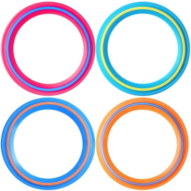 NAISHIER 4 Pcs 11 Inch Soft Discs Flying Discs for Adults, Lightweight Outdoor Tossing Toy