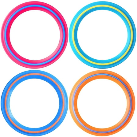 NAISHIER 4 Pcs 11 Inch Soft Discs Flying Discs for Adults, Lightweight Outdoor Tossing Toy