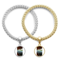 thumbnail image 1 of Field Art Deco Fashion Lover Bracelet Bangle Pendant Jewelry Couple Chain, 1 of 3
