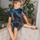 thumbnail image 4 of Balery Lonely Night Sky Wolf Conjunto de Pijama Infantil de Manga Corta con Estampado – Ropa de Dormir de Algodón Suave-3X-Large, 4 of 6
