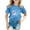 X190 Blue, variant on T-Shirts For Girls Cut Marine Animals Graphic Print Short Sleeve Crew Neck Shirts Summer Lightweight Girl Top Size 2-3 Years Black