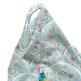 thumbnail image 5 of Floral Lounger Chair Bag, Flowers Pattern in Arching Frames Chinese Oriental Blossom, High Capacity Storage with Handle Container, Lounger Size, Pale Blue and Multicolor, by Ambesonne, 5 of 5