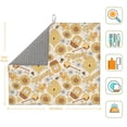 thumbnail image 3 of Naloa Honey Honeycomb Dish Drying Mat for Kitchen Counter, Heat Resistant Drainer Mats, Absorbent Draining Mat,Dish Rack Pad,16"x18", 3 of 8