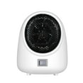 thumbnail image 4 of Hvmvliv Small Space Heater Mini Heater Home Small Sun Desktop Heater, 400W Hot Fan with Speed Heating, Low Noise & No Light, Compact for Personal Use Under Desk White, 4 of 5