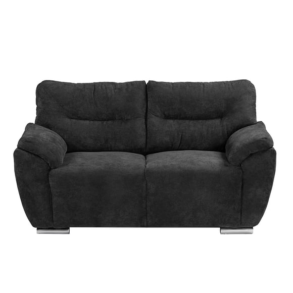 Love Seat Denver 2 Plazas Gris Carbón para Salas