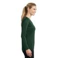 thumbnail image 3 of Sport-Tek Ladies Long Sleeve PosiCharge Competitor V Neck Tee-2XL (Forest Green), 3 of 6