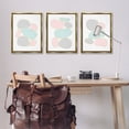 thumbnail image 3 of Stupell Industries Pastel Stones on White Abstract Painting Gold Floater Framed Canvas Art Print Wall Art, 21 x 31, Set of 3, 3 of 10