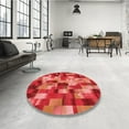 thumbnail image 4 of Ahgly Company Tapis d'Intérieur Lavable en Machine Carré Rouge, 4 Pieds Carré, 4 of 7