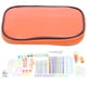 thumbnail image 1 of Juego de 100 ganchos de ganchillo DIY 22 juego de ganchillo con pequeños accesorios para entusiastas del tejido principiantes, color naranja, 1 of 5