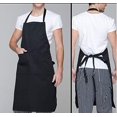 thumbnail image 3 of Delantal ajustable, con 2 bolsillos Cocinadel Delantales de cocina para mujeres hombres chef (paquete de 2, negro), 3 of 4